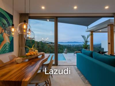 3-Bed Villa with Stunning Sea Views in Mae Nam