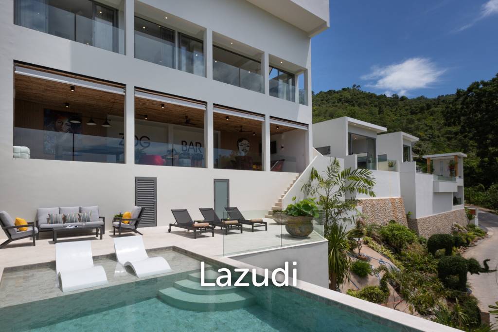 Luxury 8-Bedroom Sea View Property (2 Villas plus Staff Rooms)