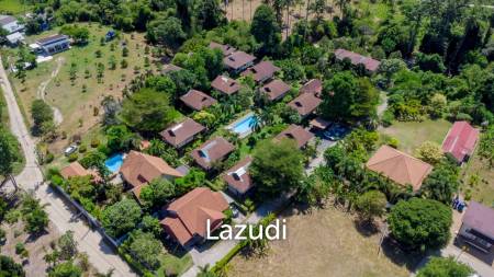 Prime 15-House Resort with Fruit Orchard & Pool – 7,932 sqm Land in Tranquil Mae Nam, Koh Samui