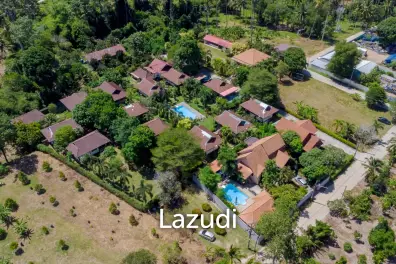 Prime 15-House Resort with Fruit Orchard & Pool – 7,932 sqm Land in Tranquil Mae Nam, Koh Samui