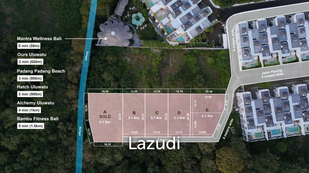 Leasehold Land Close to Padang Padang Beach