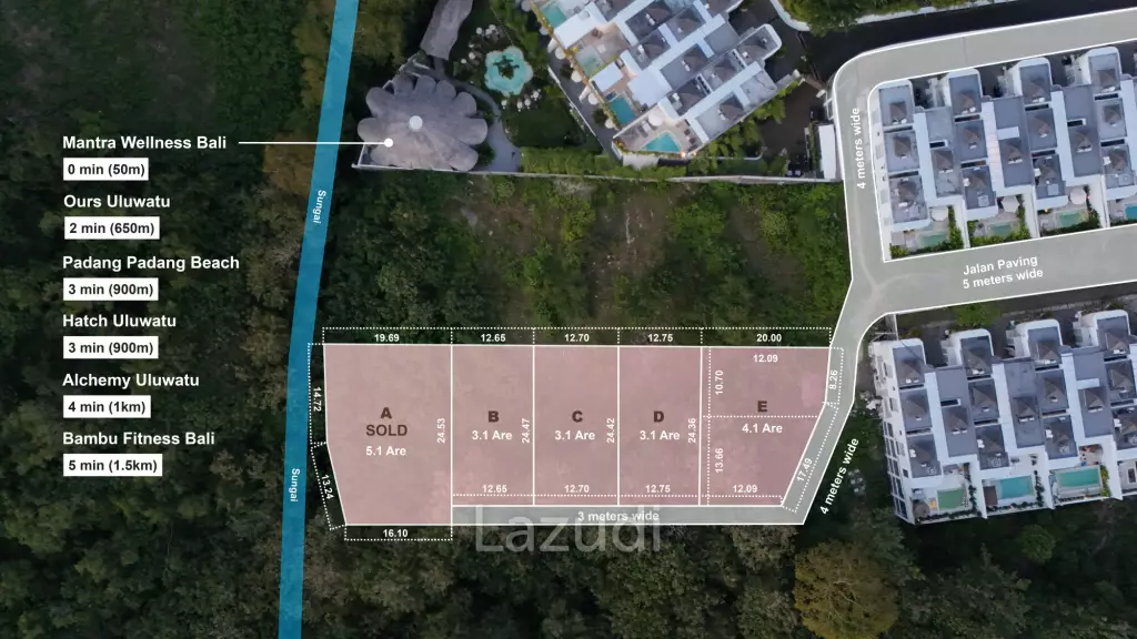 Leasehold Land Close to Padang Padang Beach