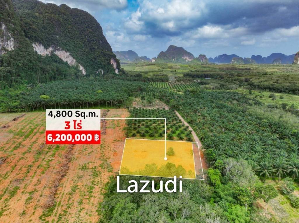 Expansive 4800 Sq.m. Plot in Scenic Nong Thale Krabi