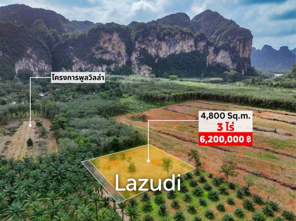 Expansive 4800 Sq.m. Plot in Scenic Nong Thale Krabi