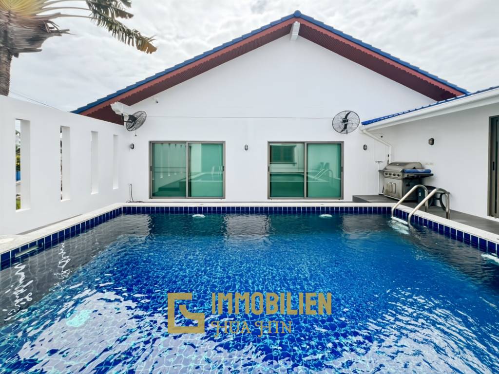 Soi Hua Hin 94: Pool Villa mit 4 Schlafzimmern und Bergblick