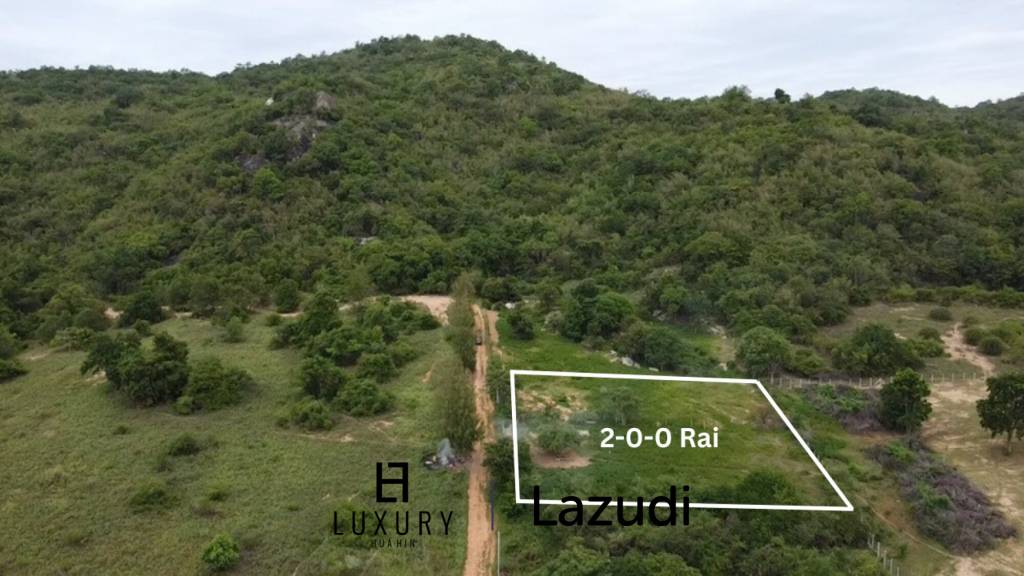 2 Rai Freehold Scenic Land on Hillside with Sea View in Khao Tao, Hua Hin