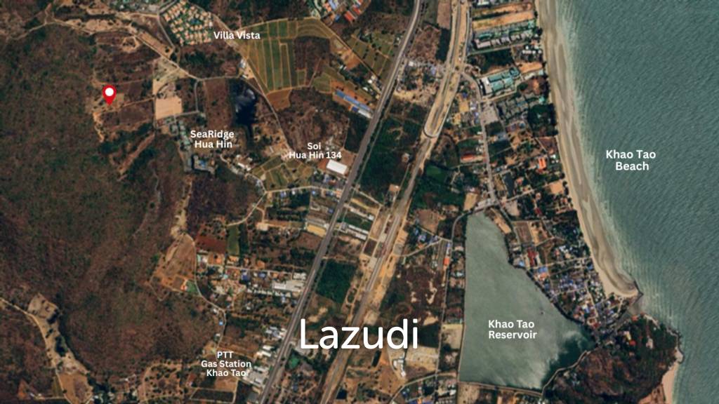 2 Rai Freehold Scenic Land on Hillside with Sea View in Khao Tao, Hua Hin