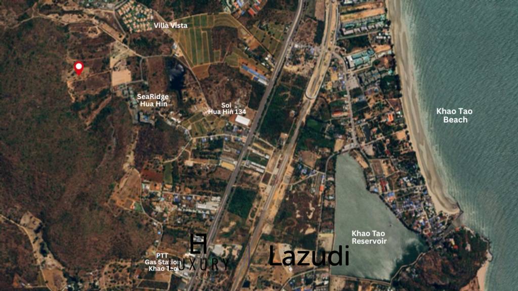 2 Rai Freehold Scenic Land on Hillside with Sea View in Khao Tao, Hua Hin