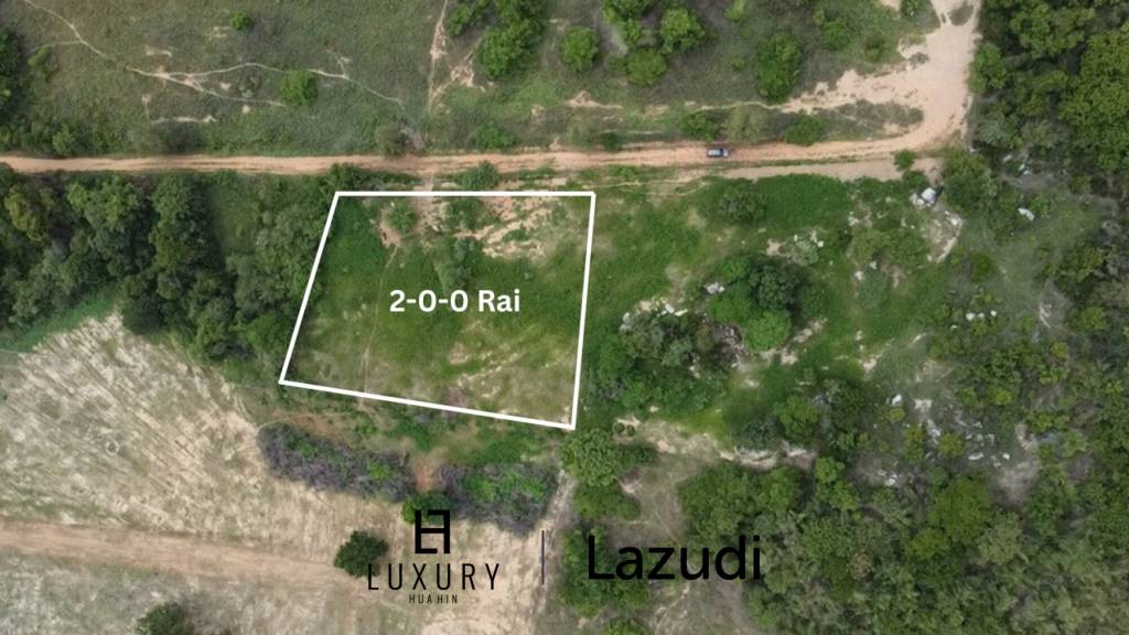 2 Rai Freehold Scenic Land on Hillside with Sea View in Khao Tao, Hua Hin