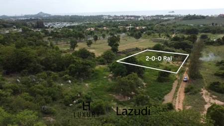 2 Rai Freehold Scenic Land on Hillside with Sea View in Khao Tao, Hua Hin