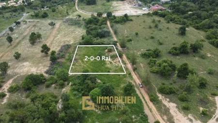 Khao Tao / Hua Hin: 2 Rai großes Grundstück in Hanglage mit Meerblick