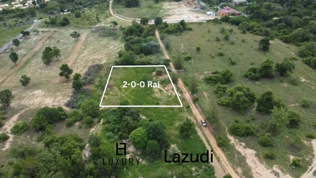 2 Rai Freehold Scenic Land on Hillside with Sea View in Khao Tao, Hua Hin