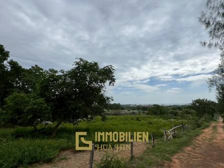 Khao Tao / Hua Hin: 2 Rai großes Grundstück in Hanglage mit Meerblick