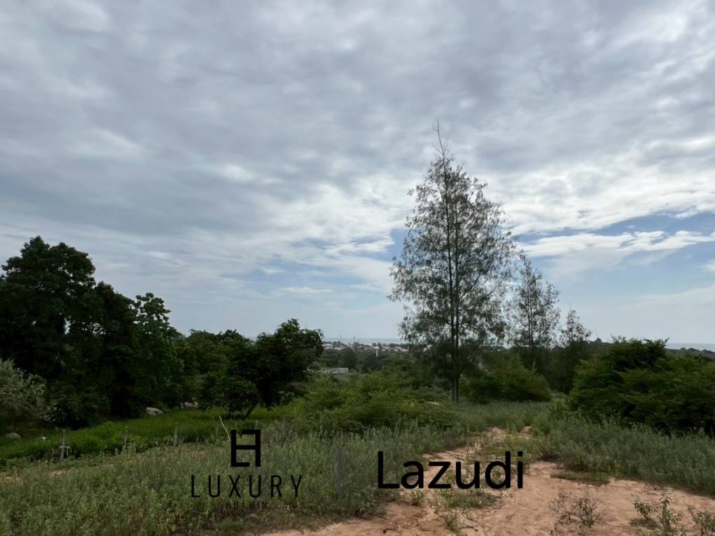 2 Rai Freehold Scenic Land on Hillside with Sea View in Khao Tao, Hua Hin