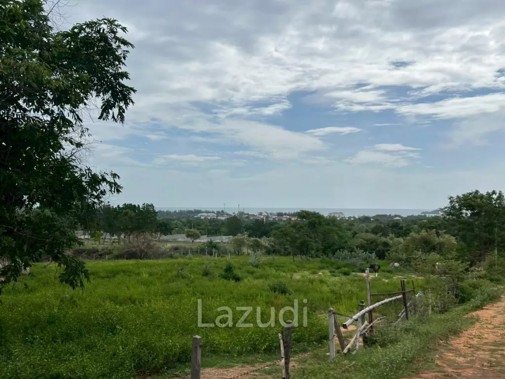 2 Rai Freehold Scenic Land on Hillside with Sea View in Khao Tao, Hua Hin