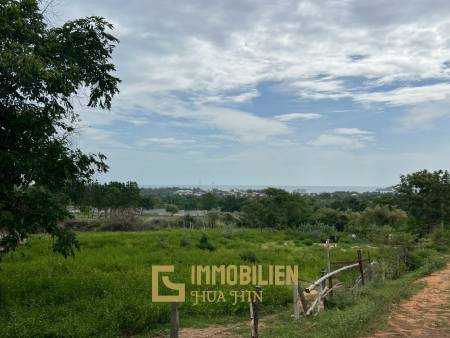 Khao Tao / Hua Hin: 2 Rai großes Grundstück in Hanglage mit Meerblick