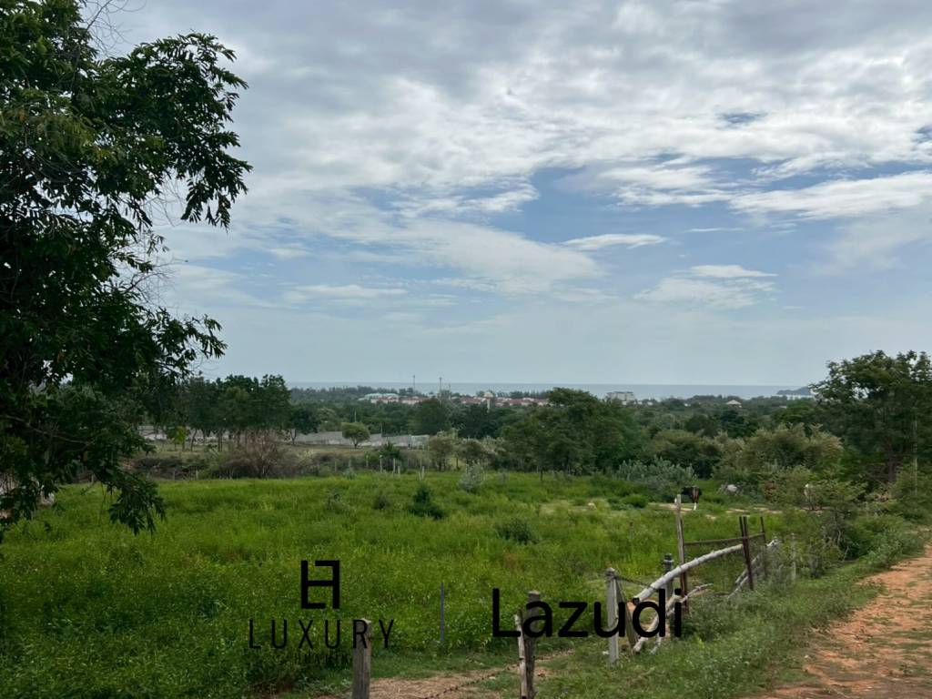 2 Rai Freehold Scenic Land on Hillside with Sea View in Khao Tao, Hua Hin