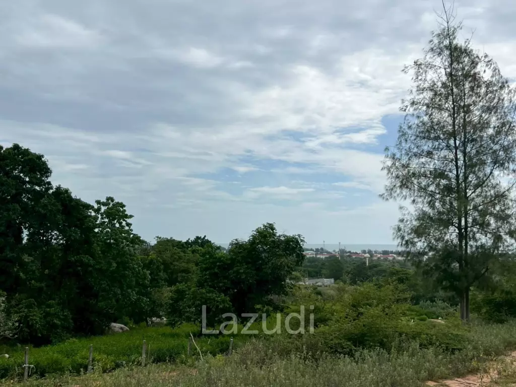 2 Rai Freehold Scenic Land on Hillside with Sea View in Khao Tao, Hua Hin