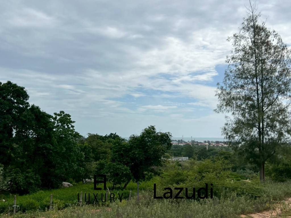 2 Rai Freehold Scenic Land on Hillside with Sea View in Khao Tao, Hua Hin