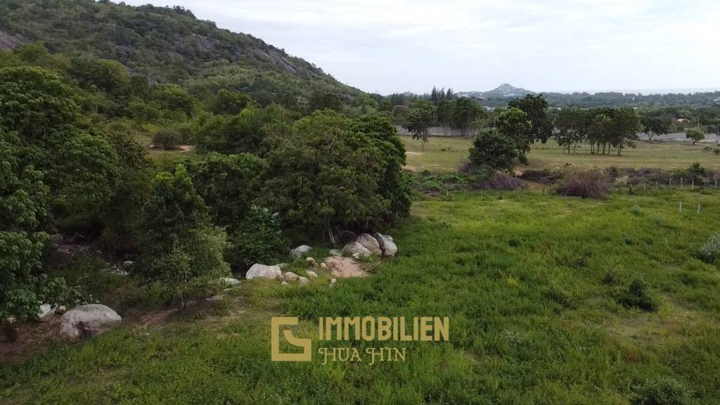 Khao Tao / Hua Hin: 2 Rai großes Grundstück in Hanglage mit Meerblick