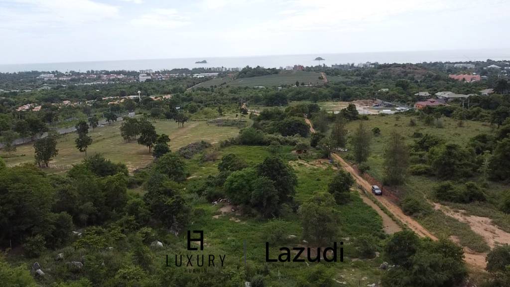 2 Rai Freehold Scenic Land on Hillside with Sea View in Khao Tao, Hua Hin