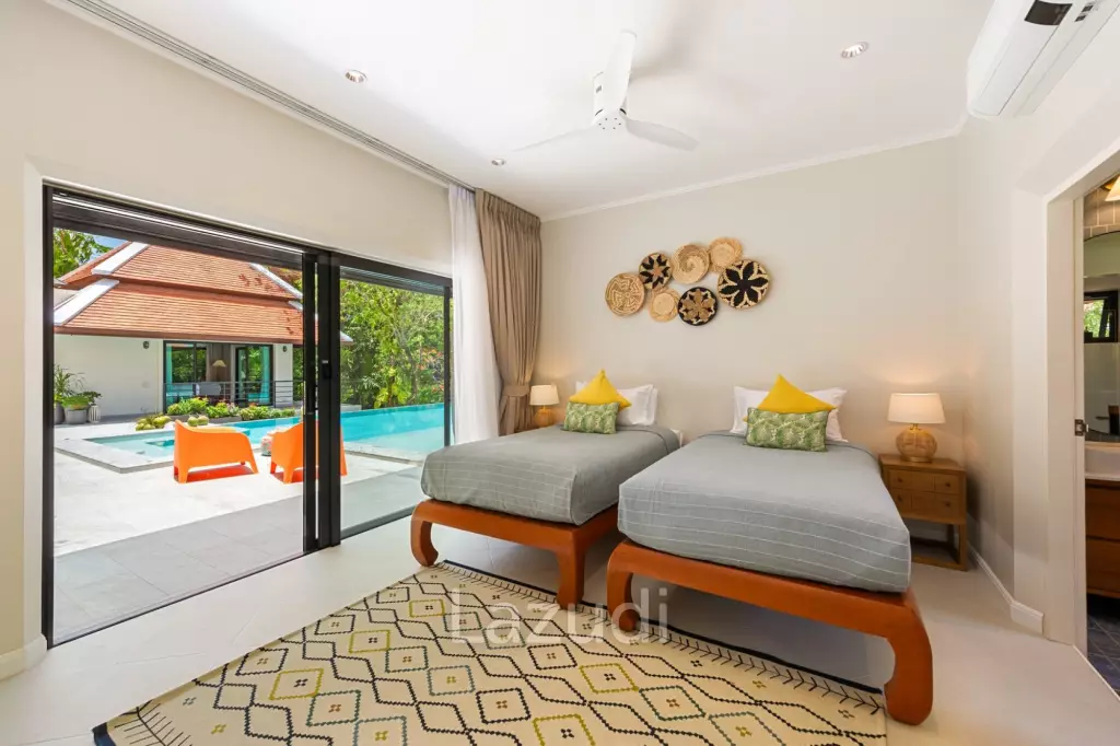 Spacious 3-Bedroom Pool Villa Near Naiharn Beach