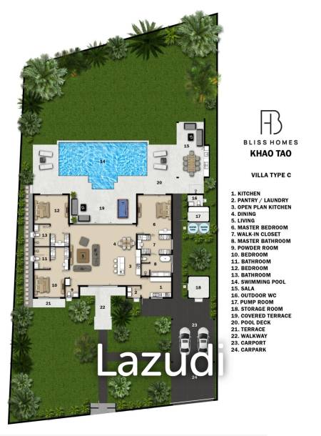 3 Beds 4 Baths 550 SQ.M Bliss Homes 2