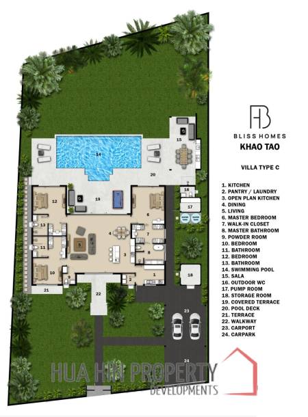 3 Beds 4 Baths 550 SQ.M Bliss Homes 2