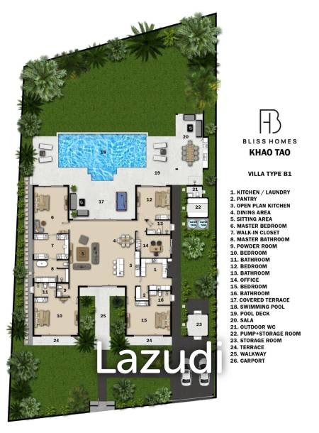 4.5 Beds 5 Baths 690 SQ.M Bliss Homes 2
