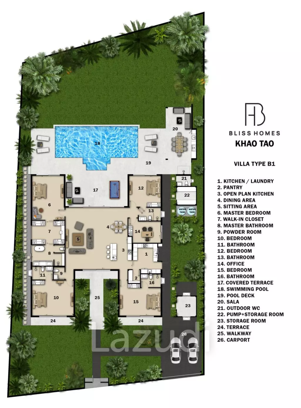 4.5 Beds 5 Baths 690 SQ.M Bliss Homes 2