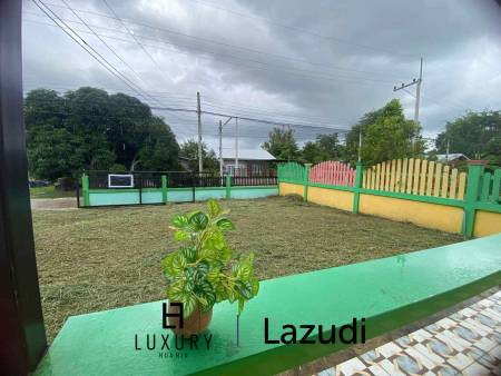 บ้านเดี่ยวสีเขียวบรรยากาศสบายในพื้นที่ห้วยทรายเหนือ ชะอำ