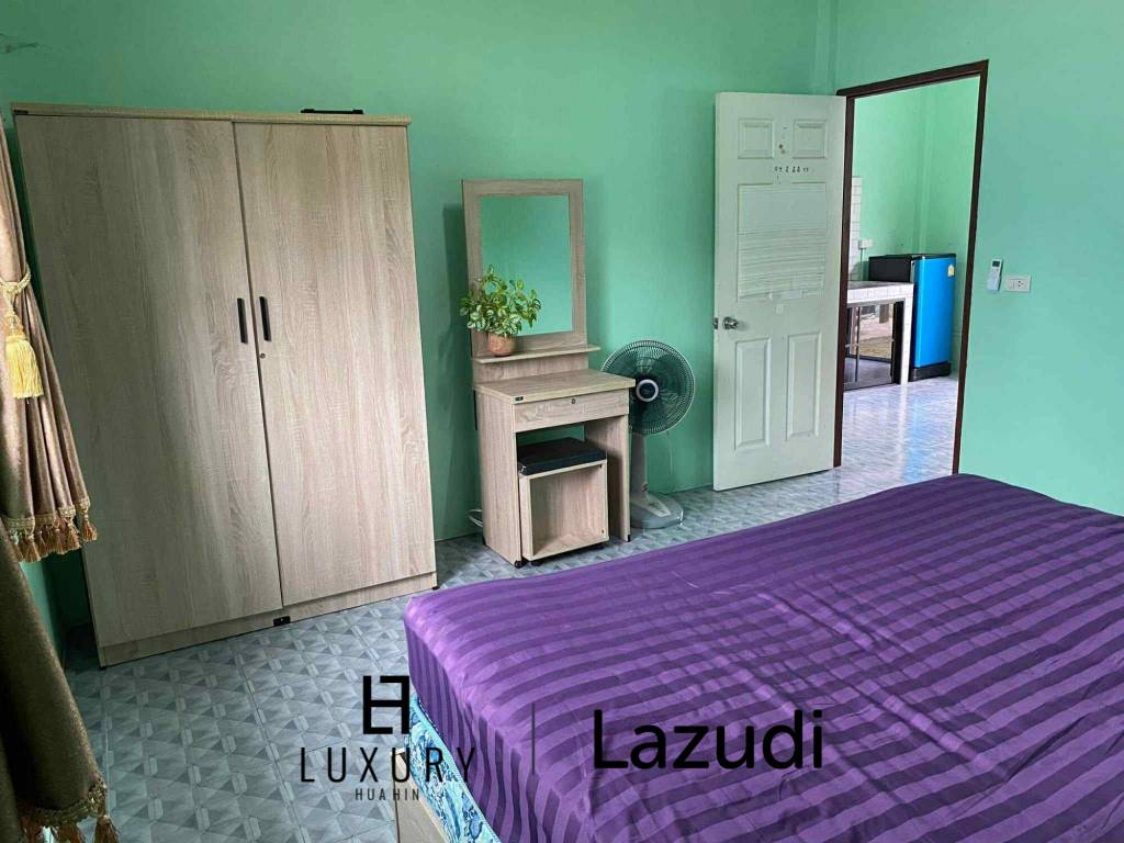 บ้านเดี่ยวสีเขียวบรรยากาศสบายในพื้นที่ห้วยทรายเหนือ ชะอำ