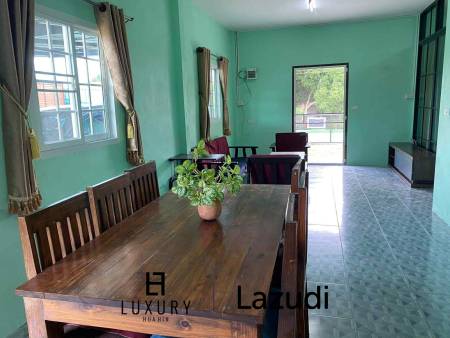 บ้านเดี่ยวสีเขียวบรรยากาศสบายในพื้นที่ห้วยทรายเหนือ ชะอำ