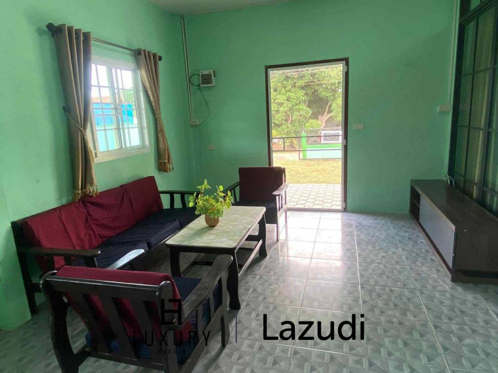 บ้านเดี่ยวสีเขียวบรรยากาศสบายในพื้นที่ห้วยทรายเหนือ ชะอำ