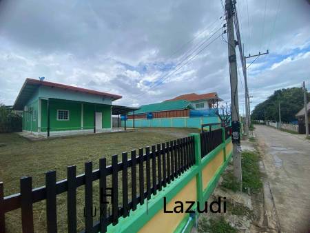 บ้านเดี่ยวสีเขียวบรรยากาศสบายในพื้นที่ห้วยทรายเหนือ ชะอำ