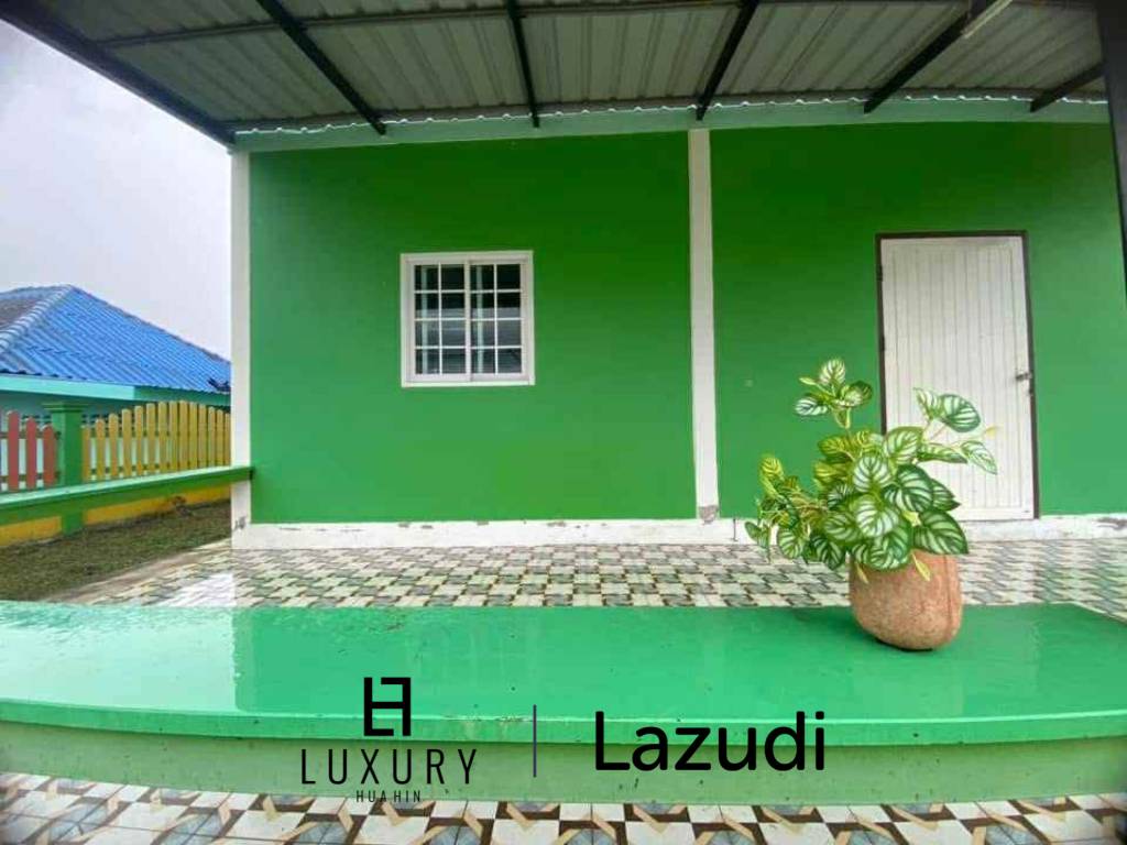 บ้านเดี่ยวสีเขียวบรรยากาศสบายในพื้นที่ห้วยทรายเหนือ ชะอำ