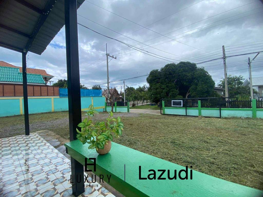 บ้านเดี่ยวสีเขียวบรรยากาศสบายในพื้นที่ห้วยทรายเหนือ ชะอำ