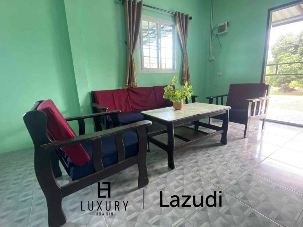 บ้านเดี่ยวสีเขียวบรรยากาศสบายในพื้นที่ห้วยทรายเหนือ ชะอำ