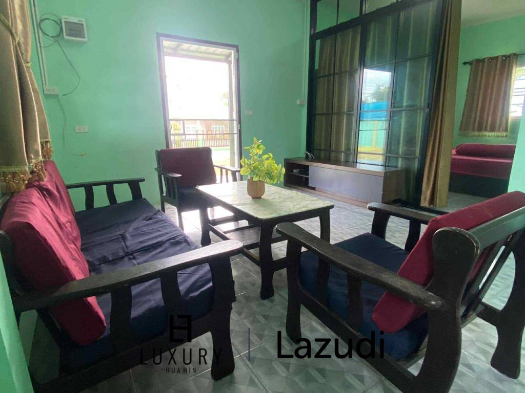 บ้านเดี่ยวสีเขียวบรรยากาศสบายในพื้นที่ห้วยทรายเหนือ ชะอำ