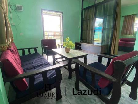 บ้านเดี่ยวสีเขียวบรรยากาศสบายในพื้นที่ห้วยทรายเหนือ ชะอำ