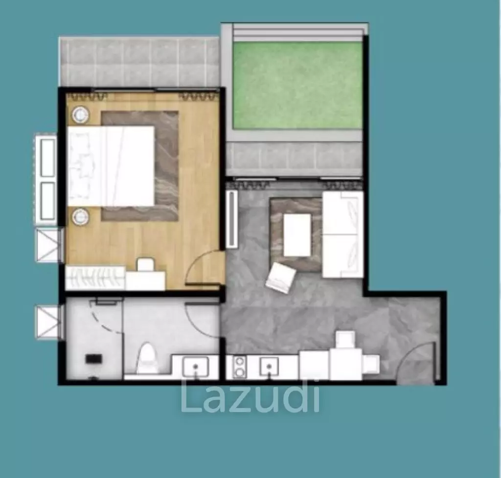 1 Bed 1 Bath 53.18 SQ.M Abov Patong