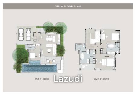 3 Bed 3 Bath 322.4 SQ.M Baba Beach Club Luxury Pool Villa