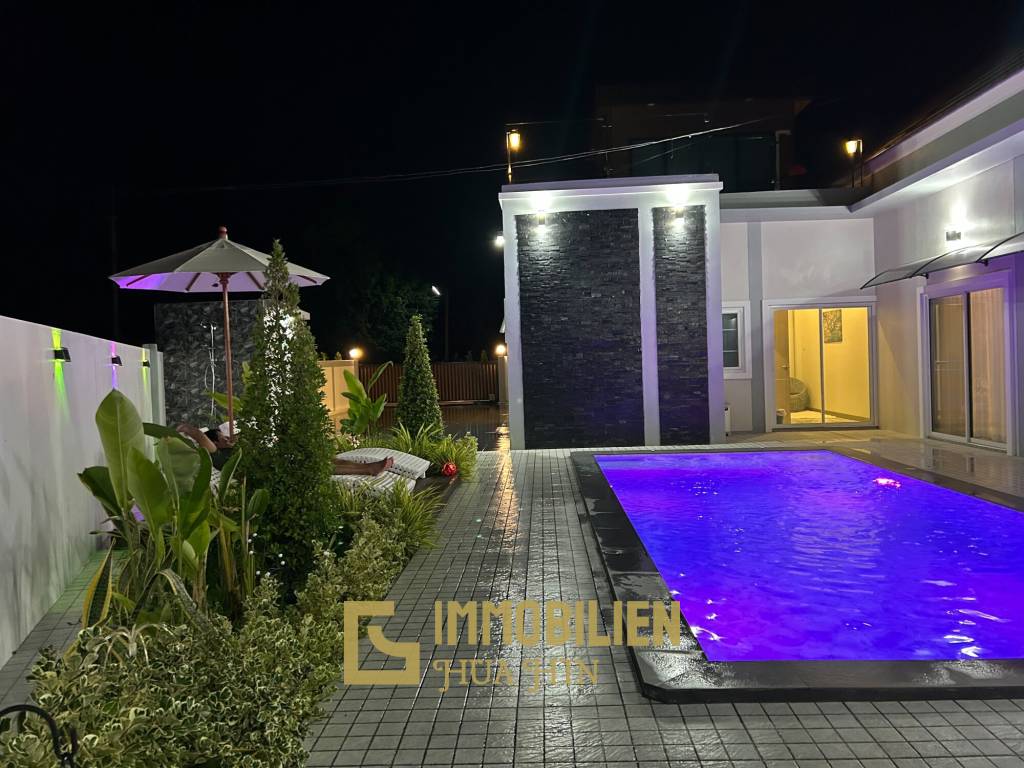 Soi 112: Haustierfreundliche neue Luxusvilla mit 4 Schlafzimmern und privatem Pool