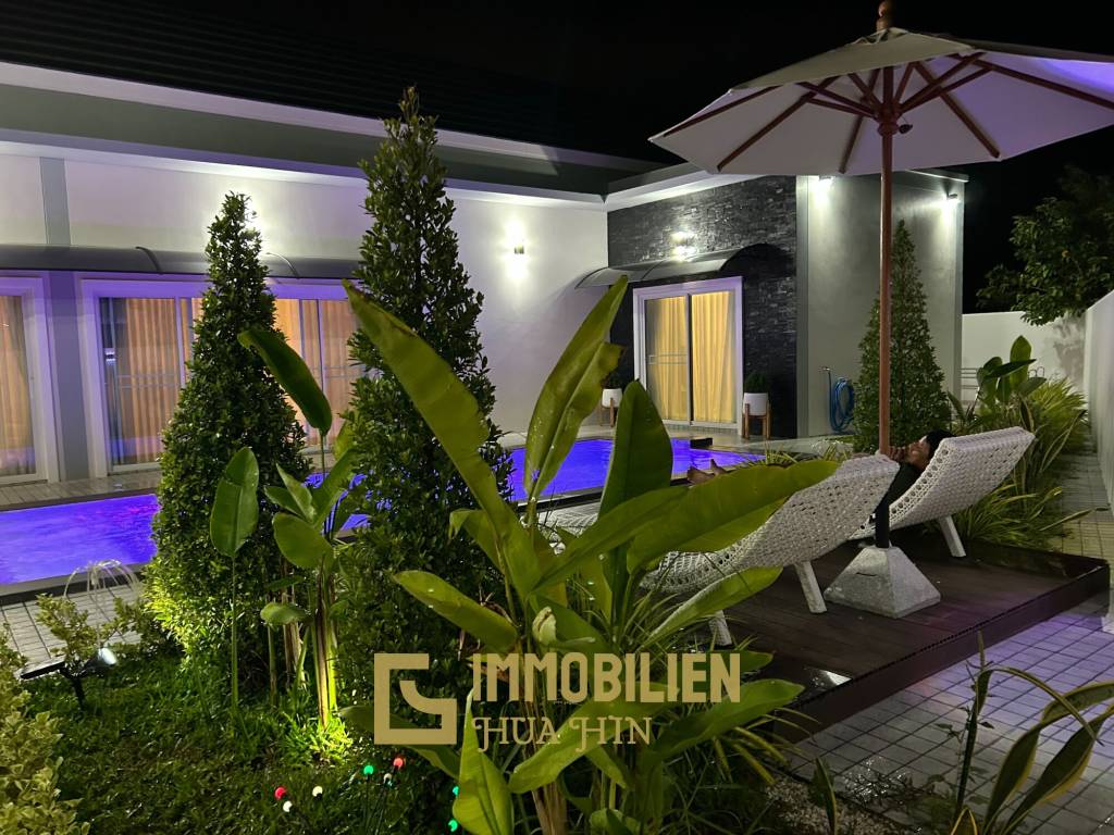 Soi 112: Haustierfreundliche neue Luxusvilla mit 4 Schlafzimmern und privatem Pool