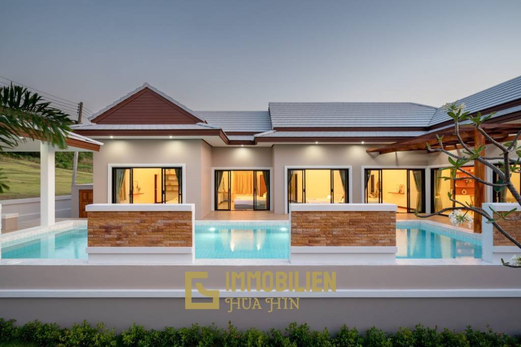 บ้านเดี่ยวสไตล์โมเดิร์นพร้อมสระว่ายน้ำ ปากน้ำปราณ