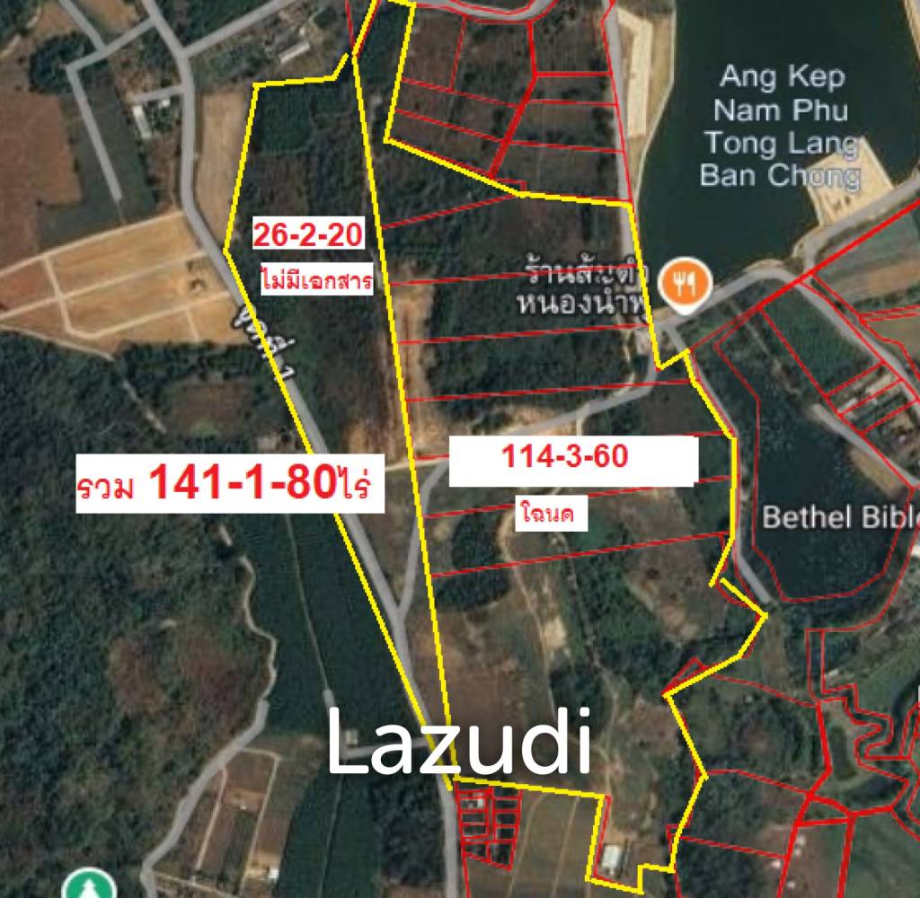 114 Rai Hilly Land for Sale with Doi Nang Non Mountain View