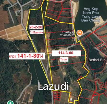 114 Rai Hilly Land for Sale with Doi Nang Non Mountain View