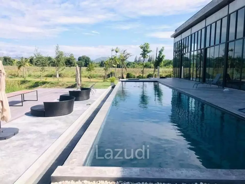 LUXURY MODERN POOL VILLA IN AO NOI : 4 bed with large plot 17 Rai panoramic views