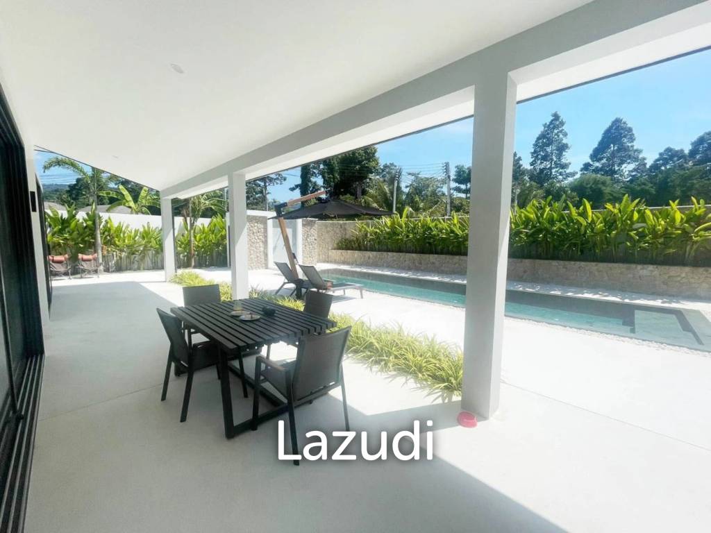 Tropical 3-Bedroom Villa with Gym & Solar Power – Mae Nam, Koh Samui