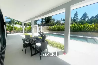 Tropical 3-Bedroom Villa with Gym & Solar Power – Mae Nam, Koh Samui